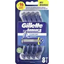 Gillette Sensor3 Comfort Jednorazová Holiaca Čepel