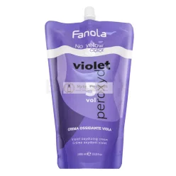   Fanola No Yellow Color Violet Peroxyde vyvíjacia emulzia pre neutralizáciu žltých tónov 1,5% 5 Vol. 1000 ml