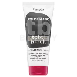   Fanola Color Mask vyživujúca maska ​​s farebnými pigmentmi pre oživenie farby Total Black 200 ml