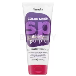   Fanola Color Mask vyživujúca maska ​​s farebnými pigmentmi pre oživenie farby Silky Purple 200 ml