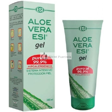 ESI Aloe Vera Gél 100% Čistý Hydratačný a Výživný Gél na Pokožku 100ml