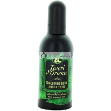 Tesori d'Oriente Telový Sprej Parfum s Kasmírskym Santalom a Vetiverom, 100 ml EDT
