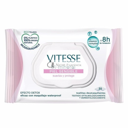 VITESSE TRI-MINERAL Odstránenie make-upu pre citlivú pleť 25 kusov