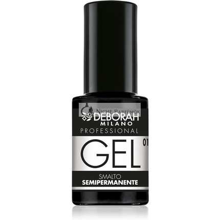 Deborah Milano Profesionálny Polotrvalý Lak na Nechty 01 Biela Plumpujúca Dlhá Životnosť pre Intenzívne a Lesklé Nechty 4.5ml