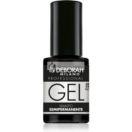 Deborah Milano Profesionálny Polostály Gél Lak na Nechty Č. 02 Perlová Biela, 4.5ml