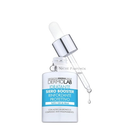 Dermolab Pleťové sérum Hyalurónový booster 72-hodinová hydratácia, ochranný zosilňovač pre všetky typy pleti, 30ml