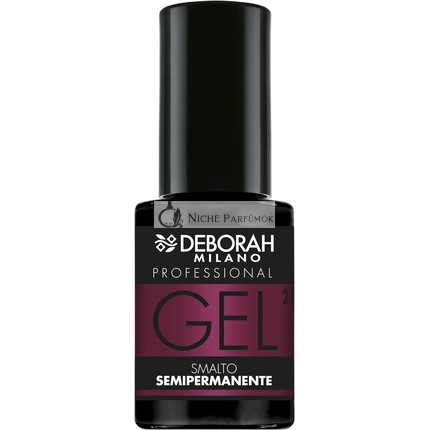 Deborah Milano Profesionálny Semi-Trvalý Lak na Nechty Č. 21 Burgundský Plumping Efekt Dlhá Výdrž pre Intenzívne a Lesklé Nechty, 4.5ml
