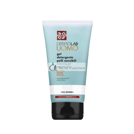 Dermolab Uomo čistiaci gél na tvár pre citlivú pleť s aloe vera, 150ml