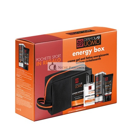 Dermolab Pánska Energia Darčeková Sada na Boj proti Známkam Únavy a Stresu - Obsahuje: Energizujúci Gél Krém 50ml, Revitalizačná Aftershave Lotion 100ml