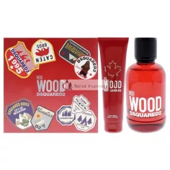   Dsquared2 Red Wood Darčeková Sada Eau De Toilette Spray 100ml + Telové Mlieko 150ml