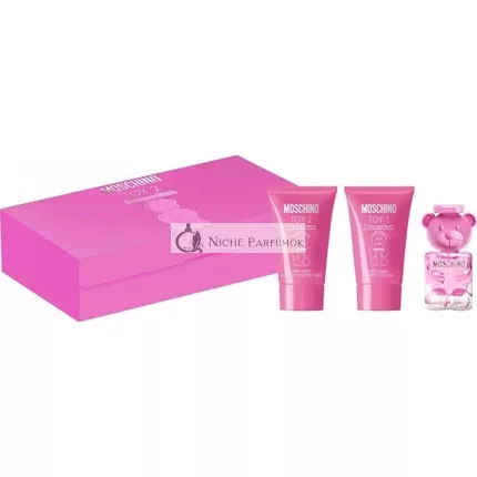 Moschino Toy 2 Bubble Gum Darčeková sada, 5ml EDT, 25ml Telové mlieko, 25ml Sprchový gél