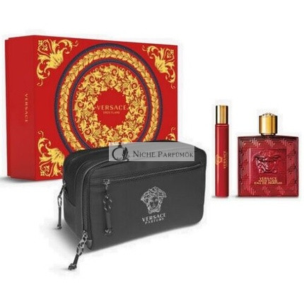 Versace Eros Flame Eau de Parfum, 100 ml, cestovný sprej 10 ml