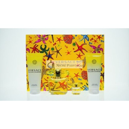 Versace Yellow Diamond pre ženy 4-dielna darčeková sada, 89ml EDT sprej, 101ml