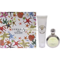   Versace Eros Pour Femme pre ženy 2-dielna darčeková sada, 100 ml EDT sprej, 150 ml luxusný telový krém