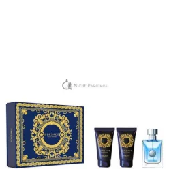   Darčeková súprava Versace Pour Homme 50ml EDT sprej, 50ml balzam po holení & sprchový gél