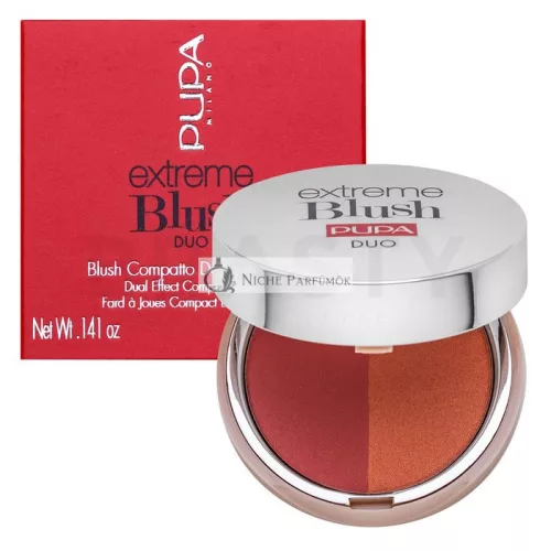 Pupa Extreme Blush DUO 130 Matt Salmon - Radiant Peach púdrová lícenka 4 g