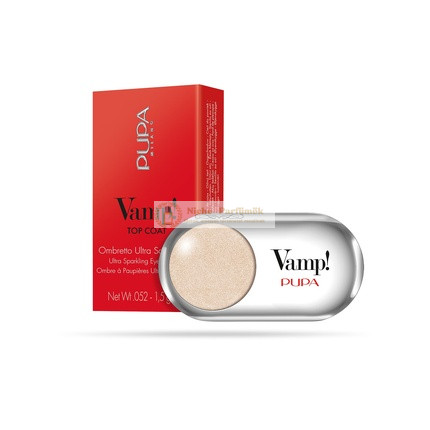 Pupa Milano Vamp Top Coat Očná farba 206 Trblietavé Zlato