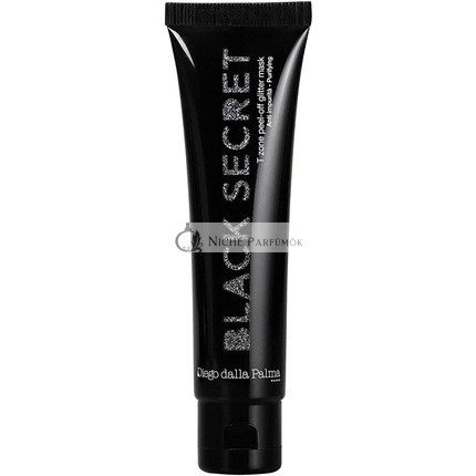 Black Secret Glitter Peel-Off maska pre bezimpurítne plet - T-zóna