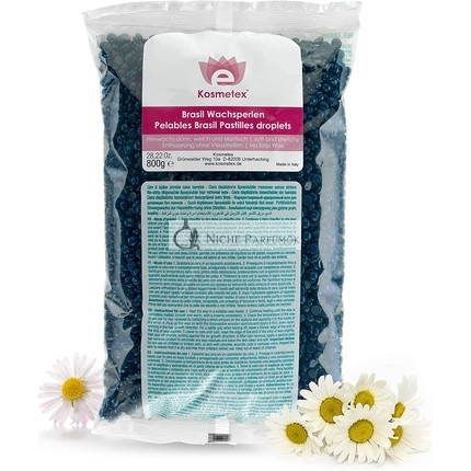 Kosmetex Brazil Wax Perlové Granule Azulén Tenký Flexibilný Film Wax 800g