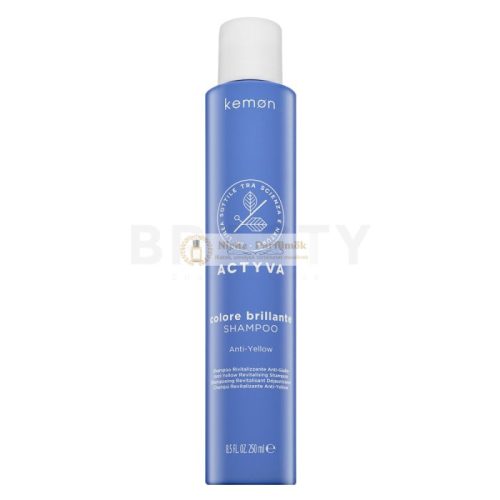 Kemon Actyva Colore Brillante Anti-Yellow Shampoo neutralizujúci šampón pre blond vlasy 250 ml
