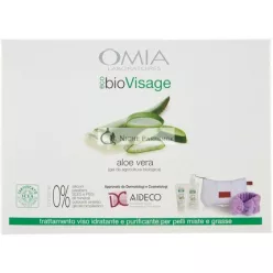   Box Ecobio Visage Krásna Rutina Aloe Vera Pleťový Krém 75ml, Čistiaci Prostriedok 200ml, Čelenka, Kozmetická Taška