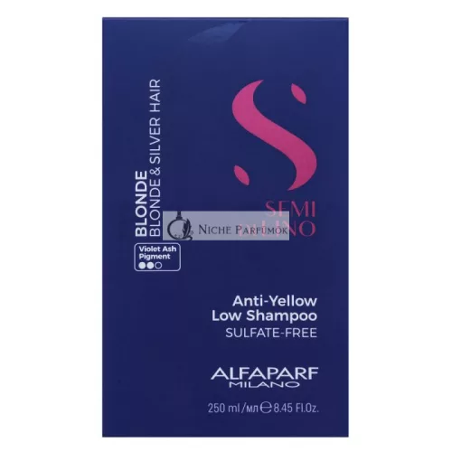 Alfaparf Milano Semi Di Lino Blonde Intense Anti-Yellow Low Shampoo neutralizujúci šampón pre blond vlasy 250 ml