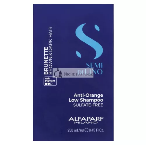 Alfaparf Milano Semi Di Lino Brunette Anti-Orange Low Shampoo neutralizujúci šampón pre hnedé odtiene 250 ml