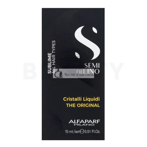 Alfaparf Milano Semi Di Lino Sublime Cristalli Liquidi The Original olej pre hebkosť a lesk vlasov 15 ml