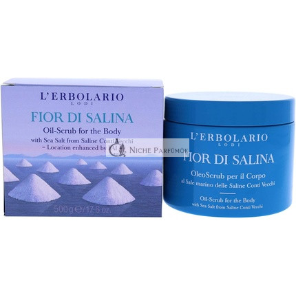 L'Erbolario FIOR DI SALINA Telový Olej Peeling, 500g