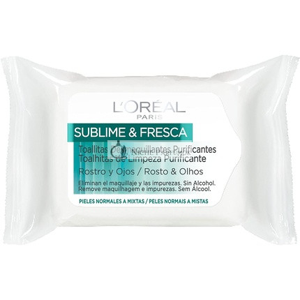 Cleansing By L'Oreal Paris Čistiace Utierky Normálnu/Kombinovanú Pleť