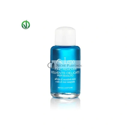 Lepo Cosmetici Lepo Tonic Remover - Jemný odstraňovač laku na nechty s mandľovým olejom a olejom z šípok, 50 ml