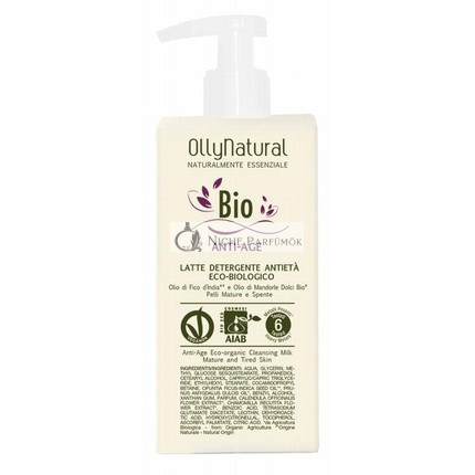 OLLYNATURAL VISO BIO ANTI-AGE ČISTIACI MLIEK 200 ML