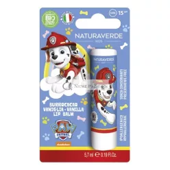   Naturaverde Kids Paw Patrol Vanilkový Balzam na pery s kakaovým maslom pre deti s organickým bambuckým maslom a UVA-UVB filtrami SPF 15, 5.7ml