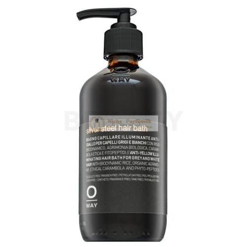 OWAY Silver Steel Hair Bath neutralizujúci šampón proti žltnutiu odtieňov 240 ml