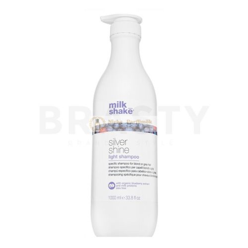 Milk_Shake Silver Shine Light Shampoo ochranný šampón pre platinovo blond a šedivé vlasy 1000 ml