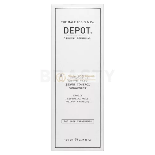 Depot No. 207 White Clay Sebum Control Treatment erősítő maszk bőrirritáció ellen 125 ml