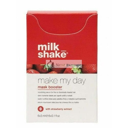 Milk Shake Make My Day Mask Booster s Extraktom z Jahôd, 6 x 3ml