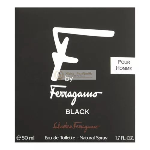 Salvatore Ferragamo F by Ferragamo Pour Homme Black toaletná voda pre mužov 50 ml