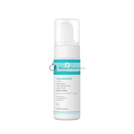 Dermovitamina Calmilene Upokojujúca čistiaca pena pre citlivú pleť s citrusovou vôňou a B3, B5, Bisabolol, 150ml