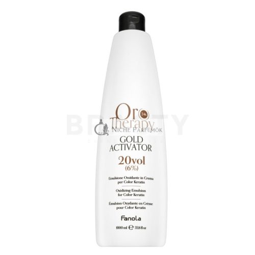 Fanola Oro Therapy 24k Gold Activator Oro Puro vyvíjacia emulzia pre všetky typy vlasov 6% 20 Vol. 1000 ml