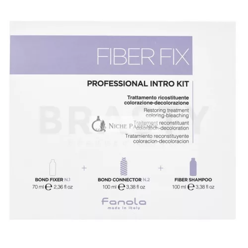 Fanola Fiber Fix Professional Intro Kit sada pre chemicky ošetrené vlasy 70 ml + 100 ml + 100 ml