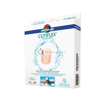 Master-Aid Cutiflex Vodotesné a Vodoodolné Náplasti 10 x 8 cm - Balenie 5 ks