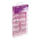 Priehľadné Štvorcové Tipy na Nechty - 400 ks