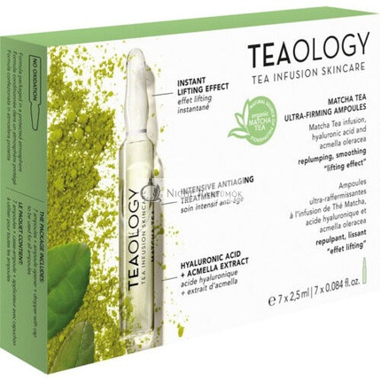 Teaology Matcha Čaj Ultra Zpevňujúce Ampulky 7ml - Balenie 2