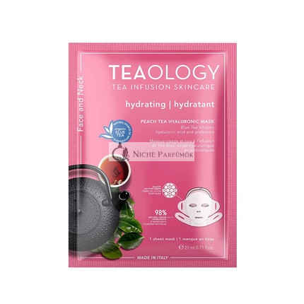 Teaology Masku na Tvár a Krk Broskyňový Čaj s Hyalurónom 21ml