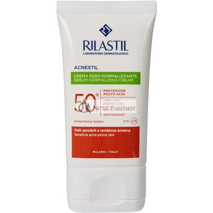 Rilastil Acnestil Sebo-Normalizujúci Krém Upokojujúci a Opacifikujúci Účinok Anti-Erythm Akne SPF 50+, 40ml