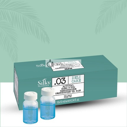 SILKY .03 Denná Starostlivosť ACTIVAL Olejové Umývanie a UV Ochrana s Extraktom Zeleného Čaju Ampule 10 ks 10 ml - Balenie 10