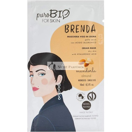 PuroBio Brenda Krémová Maska na Tvár pre Suchú Pokožku č. 01 Mandľa