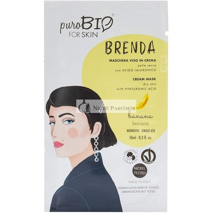 PuroBio Brenda Krémová Maska na Tvár pre Suchú Pokožku Č. 02 Banán