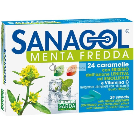 Phyto Garda Sanagol Studená Mätová Výživová Doplnenie 24 Cukríkov